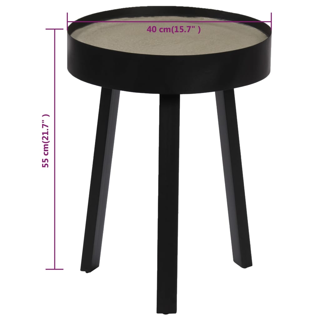 vidaXL Konferenční stolek s betonovou deskou 40 x 55 cm