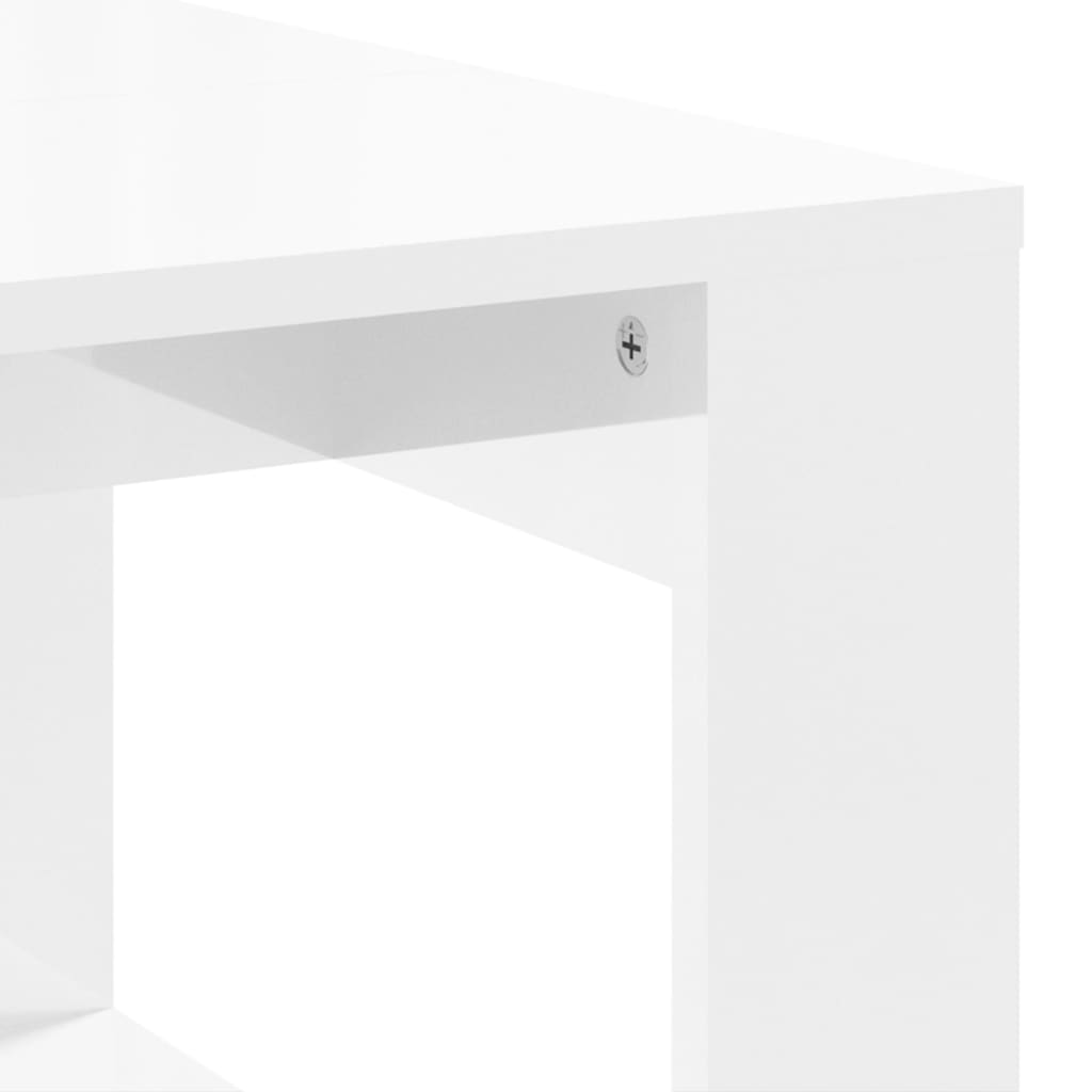 vidaXL Konferenční stolek lesklý bílý 102x50x35 cm kompozitní dřevo