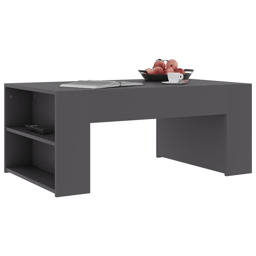 vidaXL Konferenční stolek šedý 100 x 60 x 42 cm dřevotříska
