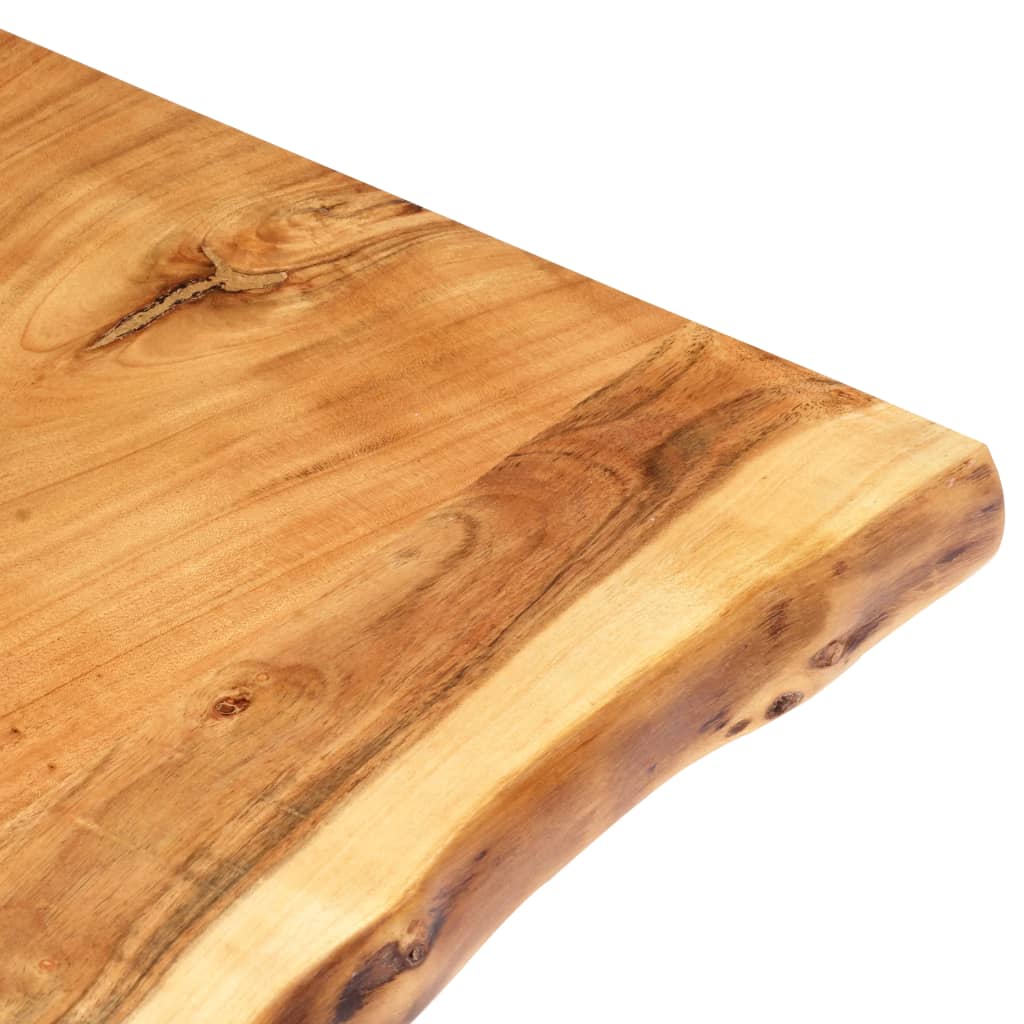 vidaXL Stolní deska masivní akáciové dřevo 118 x (50–60) x 2,5 cm