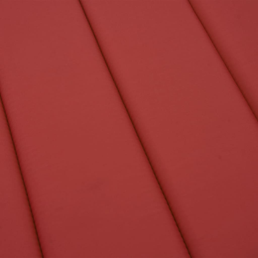 vidaXL Poduška na lehátko červená 200 x 60 x 3 cm oxfordská látka