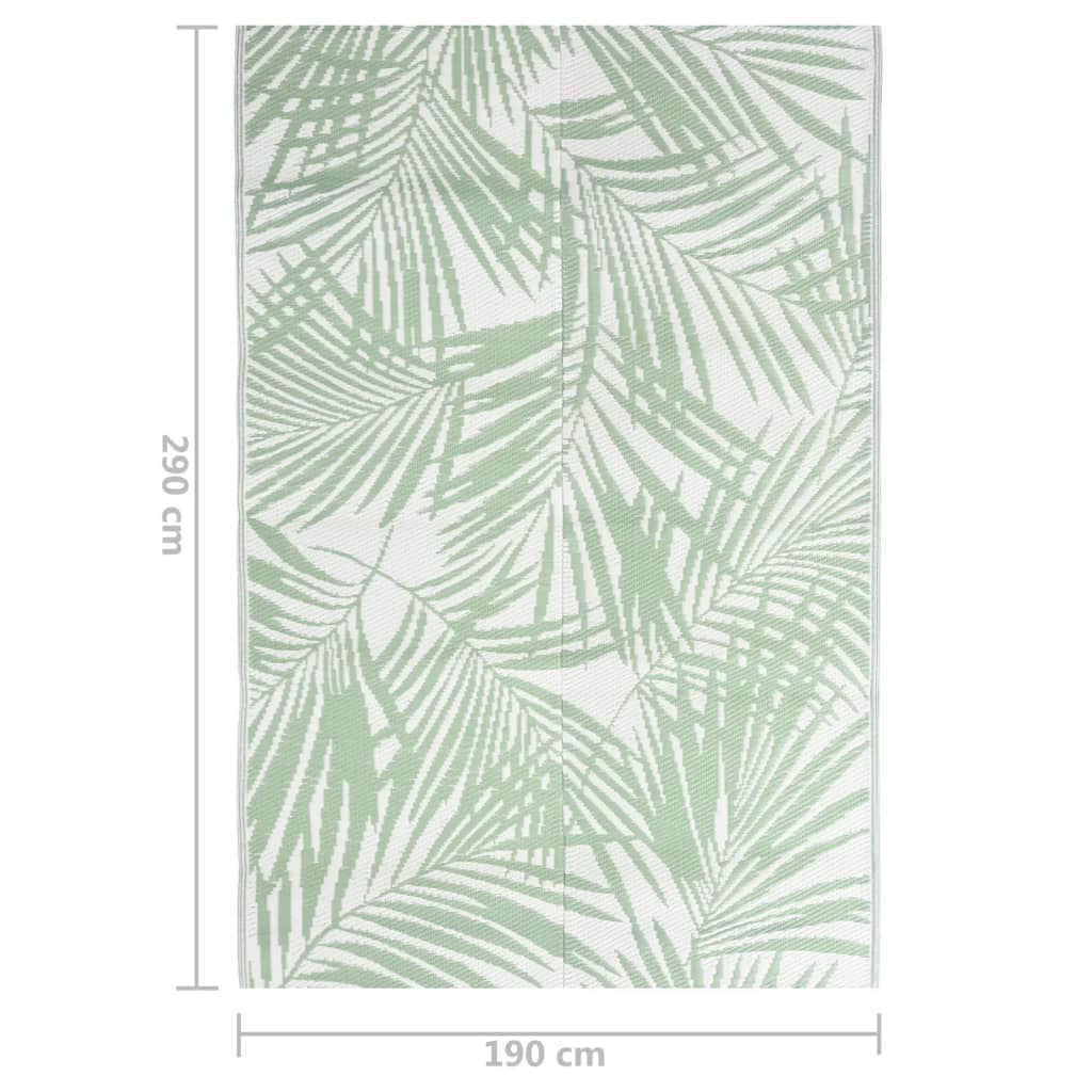 vidaXL Venkovní koberec zelený 190 x 290 cm PP