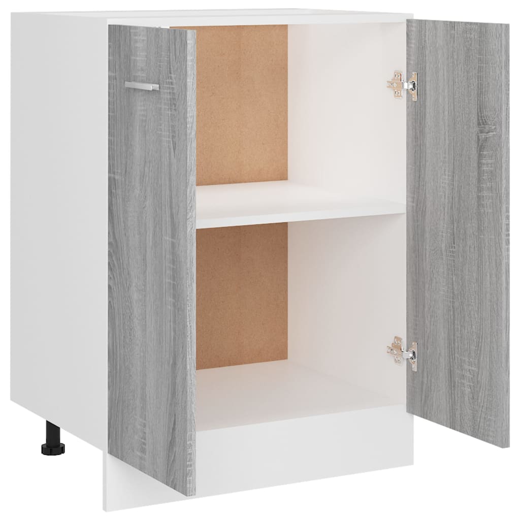 vidaXL Spodní skříňka šedá sonoma 60 x 46 x 81,5 cm kompozitní dřevo