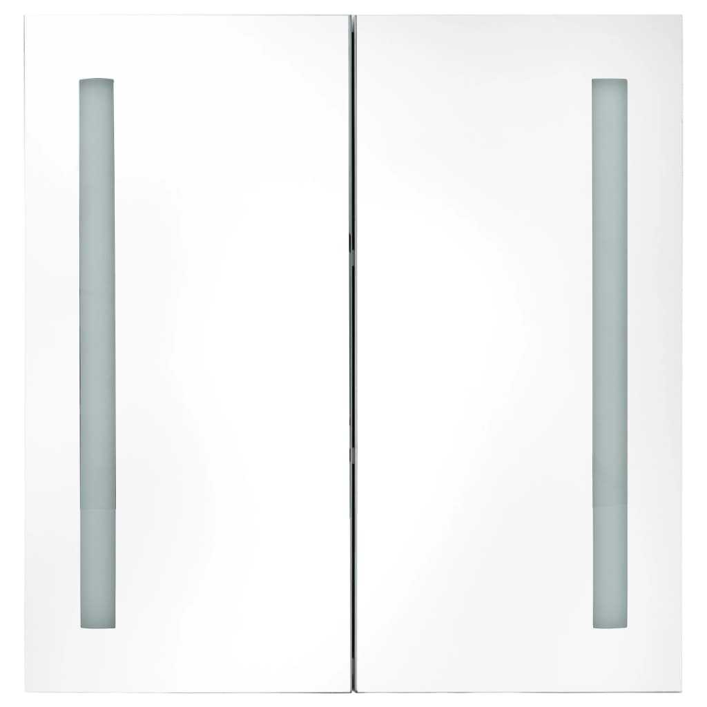 vidaXL LED koupelnová skříňka se zrcadlem 60 x 14 x 62 cm