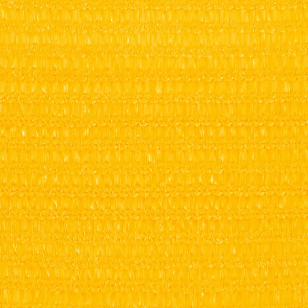 vidaXL Stínící plachta 160 g/m² žlutá 3,5 x 3,5 x 4,9 m HDPE