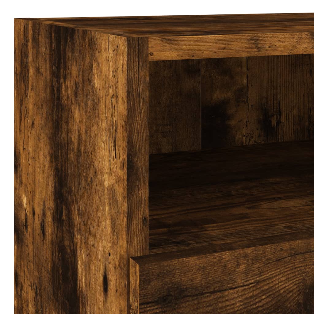 vidaXL 5dílná obývací stěna kouřový dub kompozitní dřevo