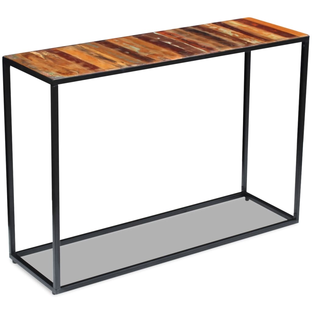 vidaXL Konzolový stolek masivní recyklované dřevo 110 x 35 x 76 cm