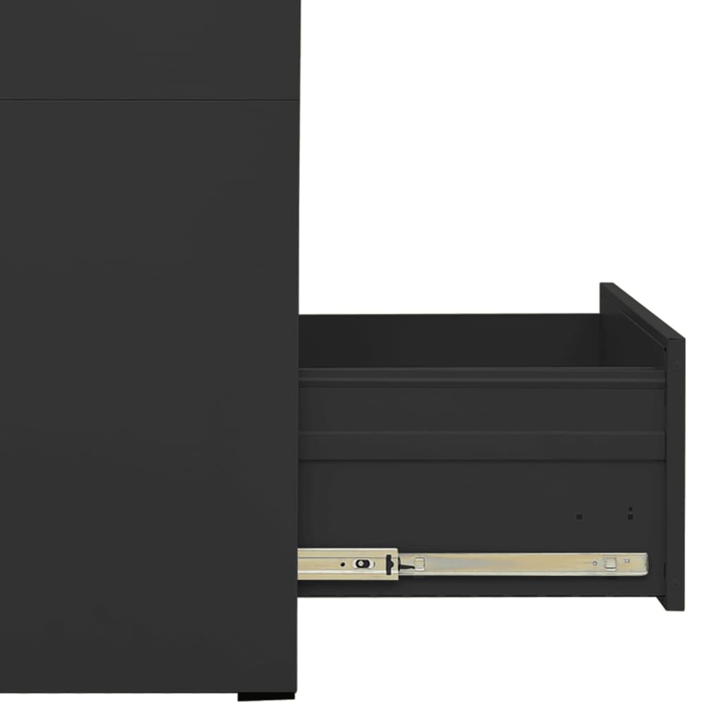 vidaXL Kancelářská skříň antracitová 46 x 62 x 102,5 cm ocel
