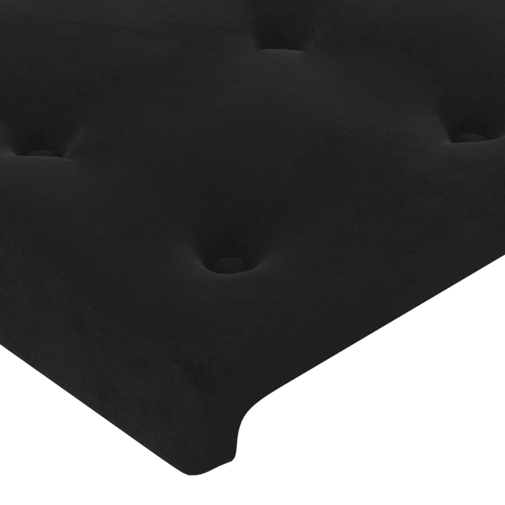vidaXL Čelo postele typu ušák černé 93x16x78/88 cm samet