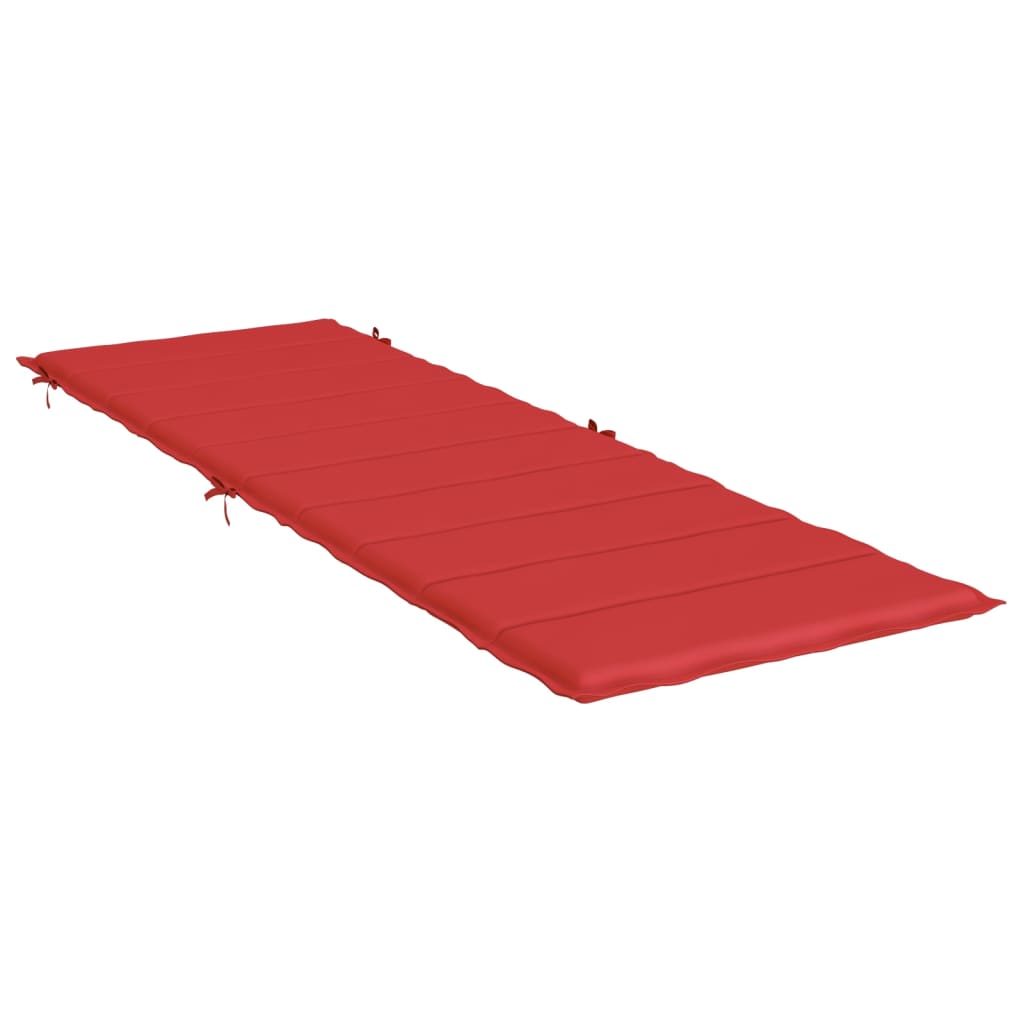 vidaXL Poduška na lehátko červená 186 x 58 x 3 cm oxfordská látka