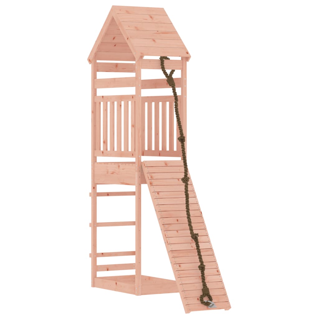 vidaXL Hrací věž s lezeckou stěnou masivní dřevo douglasky