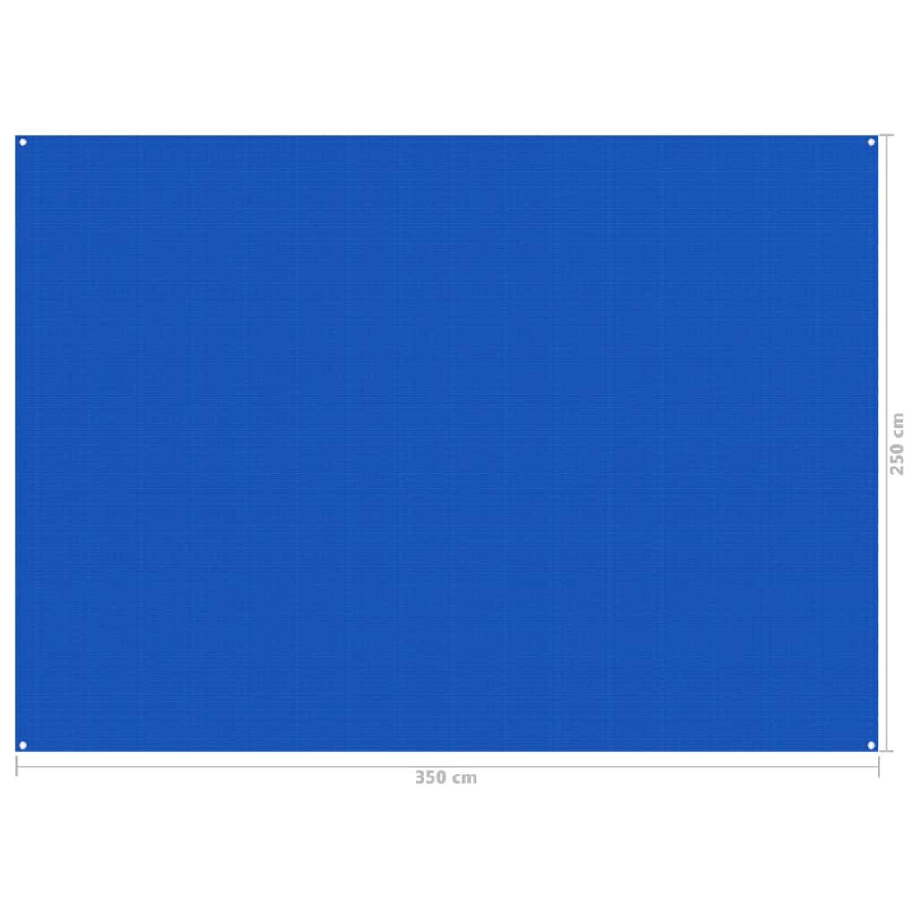 vidaXL Koberec do stanu 250 x 350 cm modrý