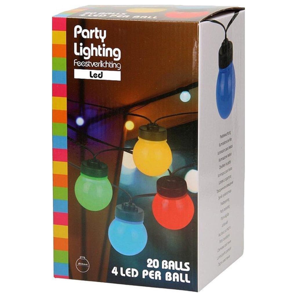 ProGarden Párty LED osvětlení sada s 20 světly vícebarevná 12 V