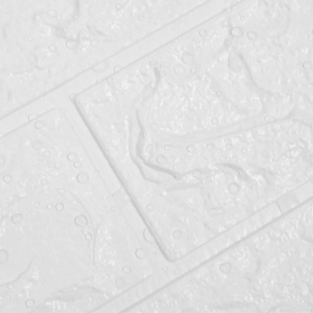 vidaXL 3D tapeta cihly samolepící 40 ks bílá