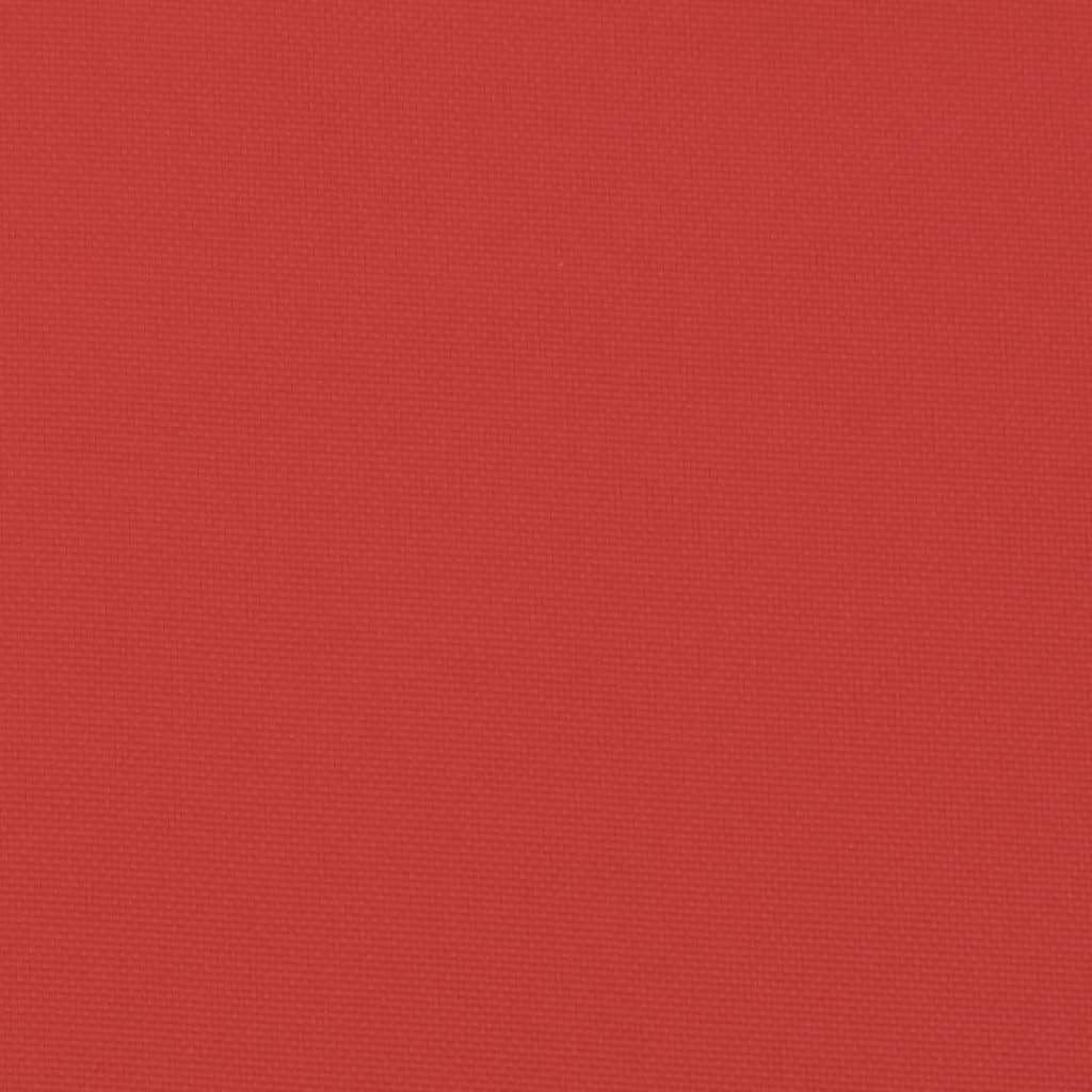 vidaXL Poduška na palety červená 58 x 58 x 10 cm textil