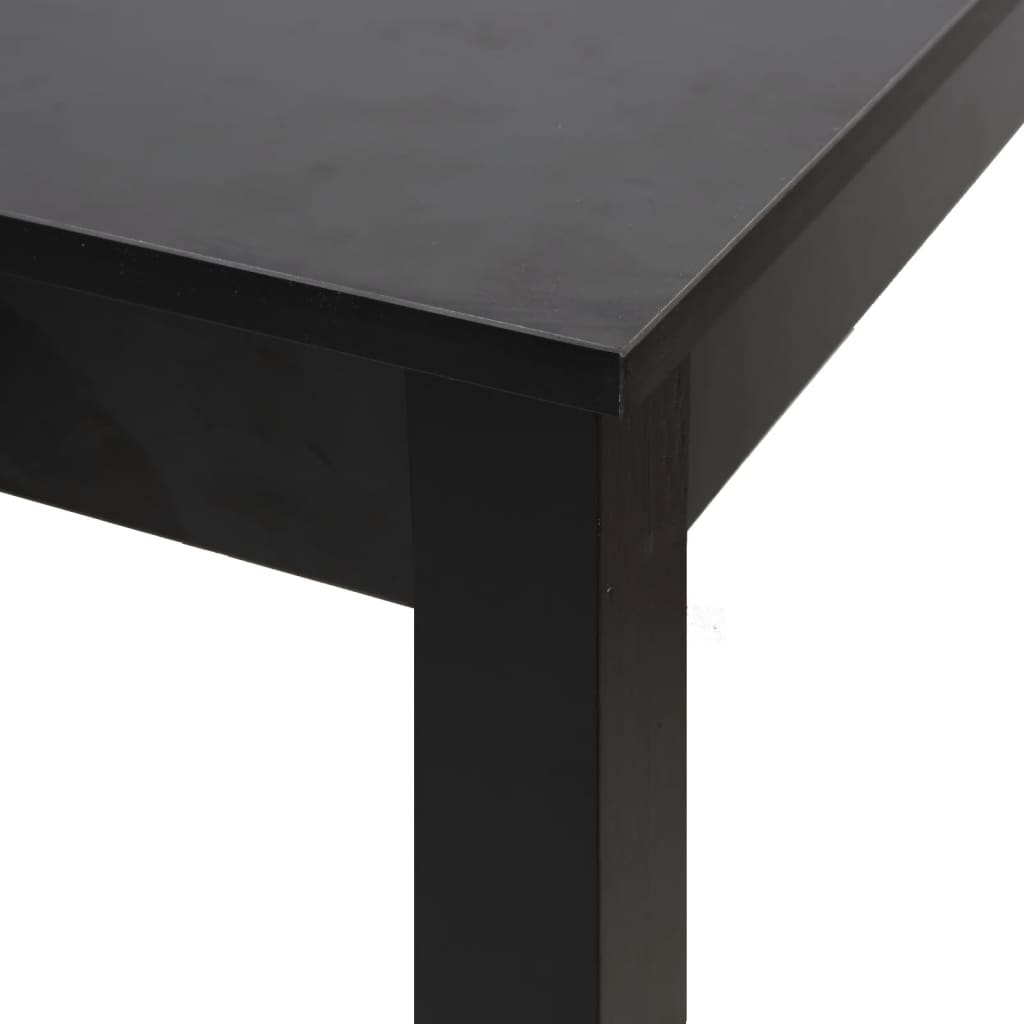 vidaXL Barový stůl MDF černý 115 x 55 x 107 cm