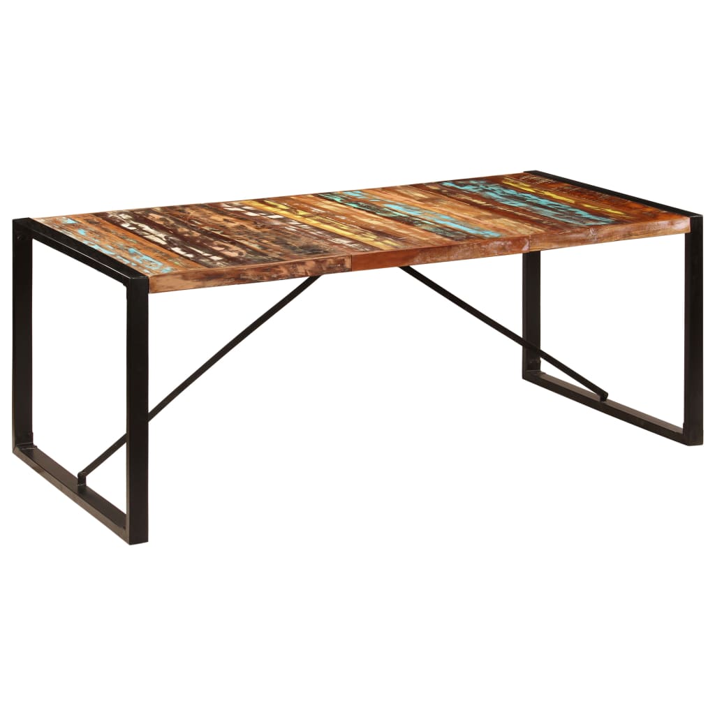 vidaXL Jídelní stůl 200 x 100 x 75 cm masivní recyklované dřevo