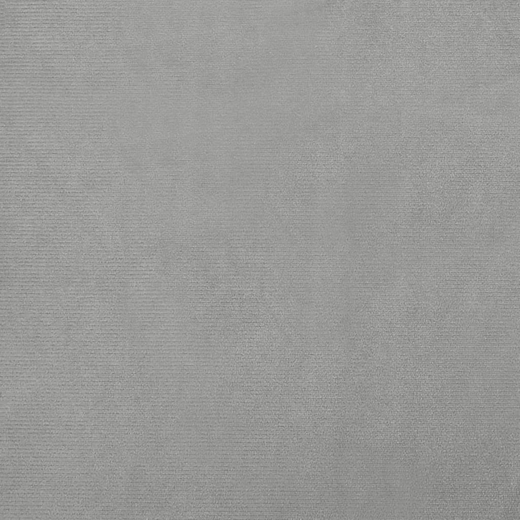 vidaXL Dětská pohovka světle šedá 60 x 40 x 30 cm samet