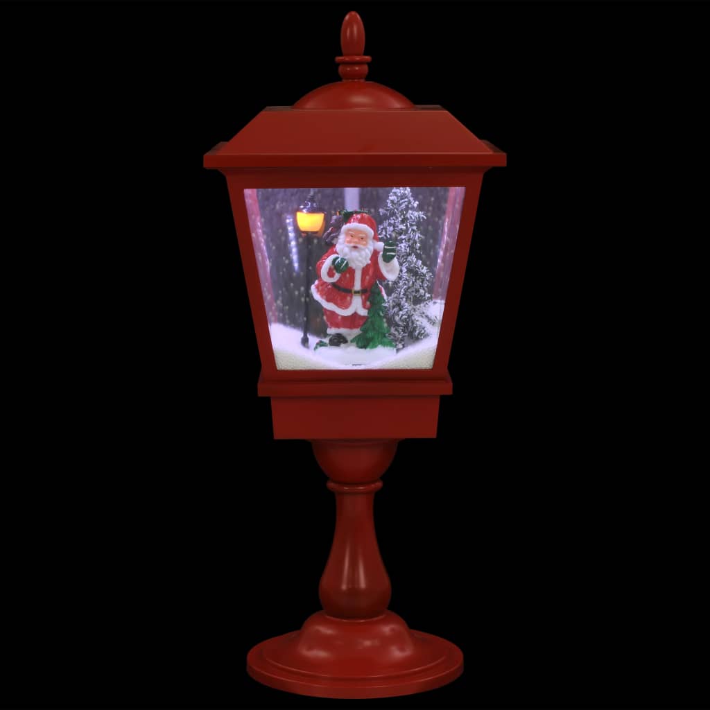 vidaXL Vánoční lampa na podstavci se Santou 64 cm LED