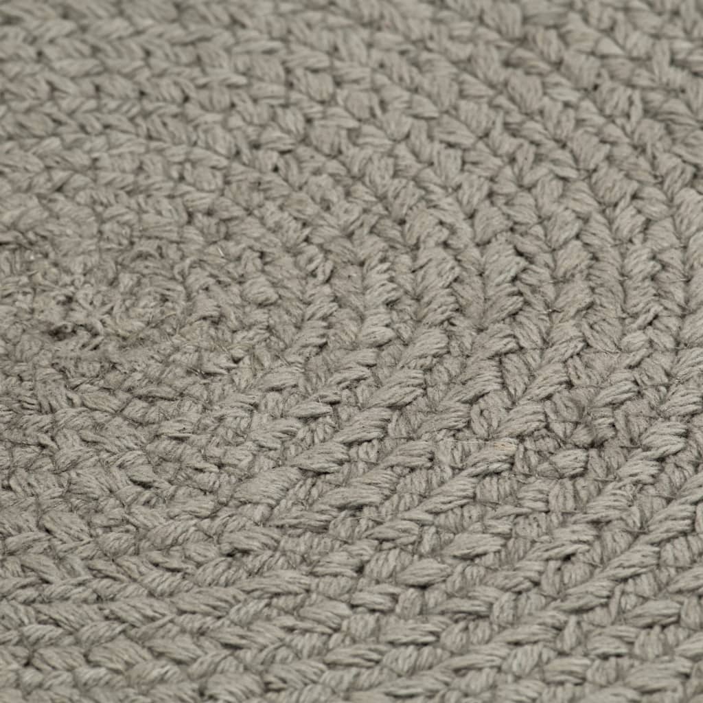vidaXL Prostírání 4 ks šedé 38 cm kulaté bavlna