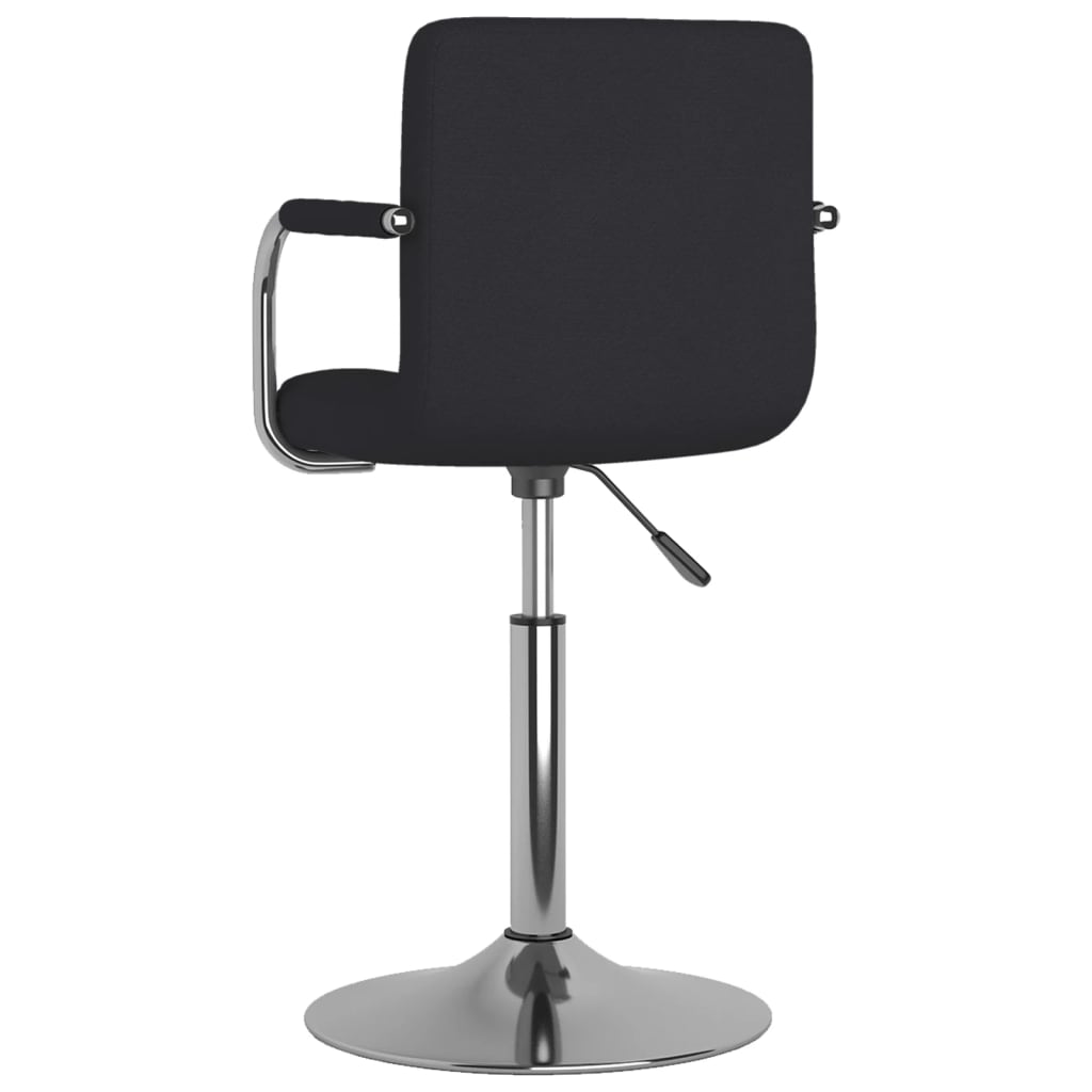 vidaXL Jídelní židle černá textil