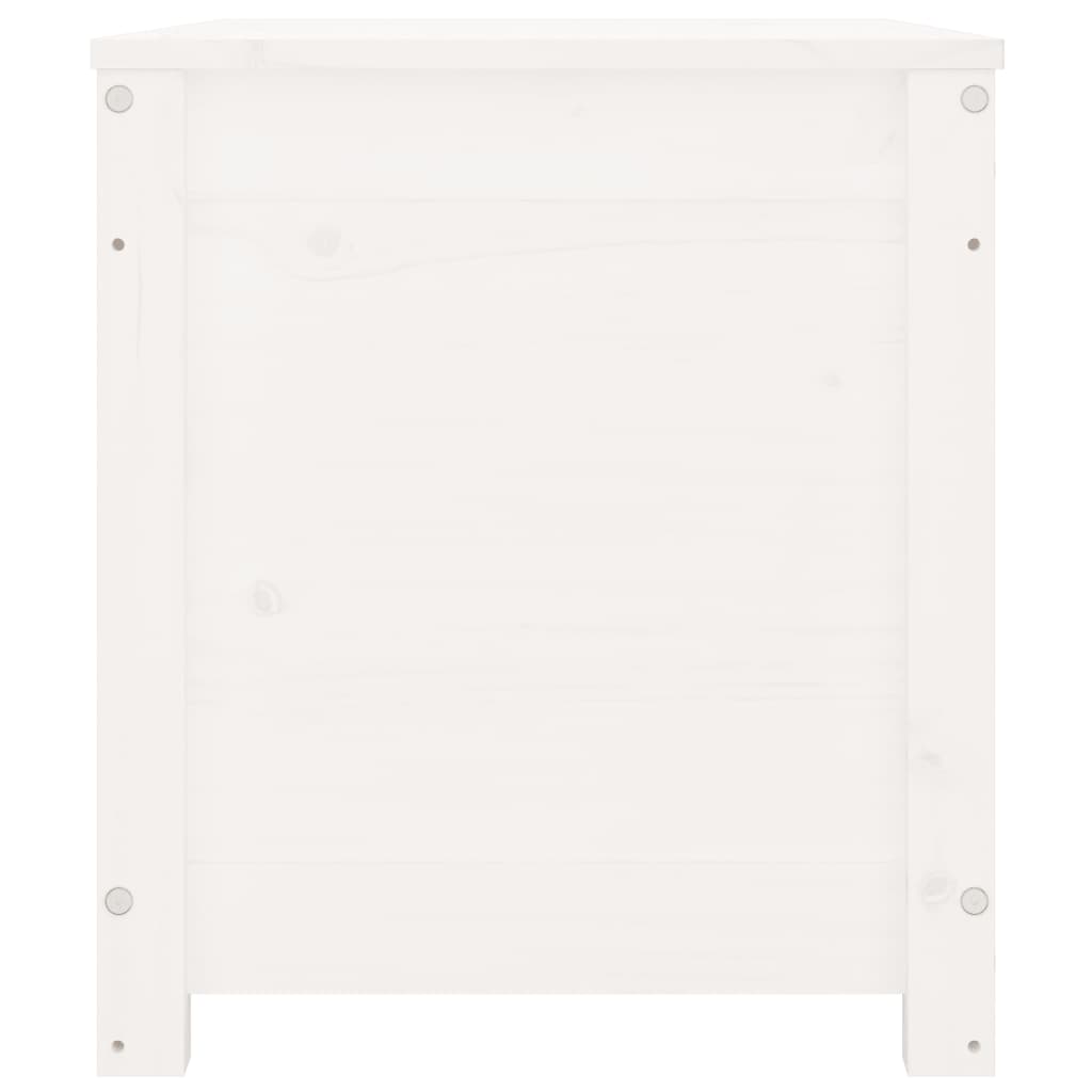 vidaXL Úložný box bílá 80 x 40 x 45,5 cm masivní borové dřevo