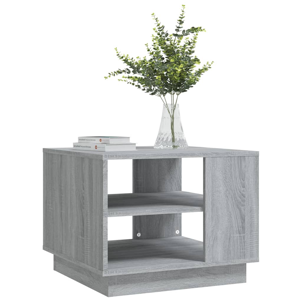 vidaXL Konferenční stolek šedý sonoma 55 x 55 x 43 cm dřevotříska