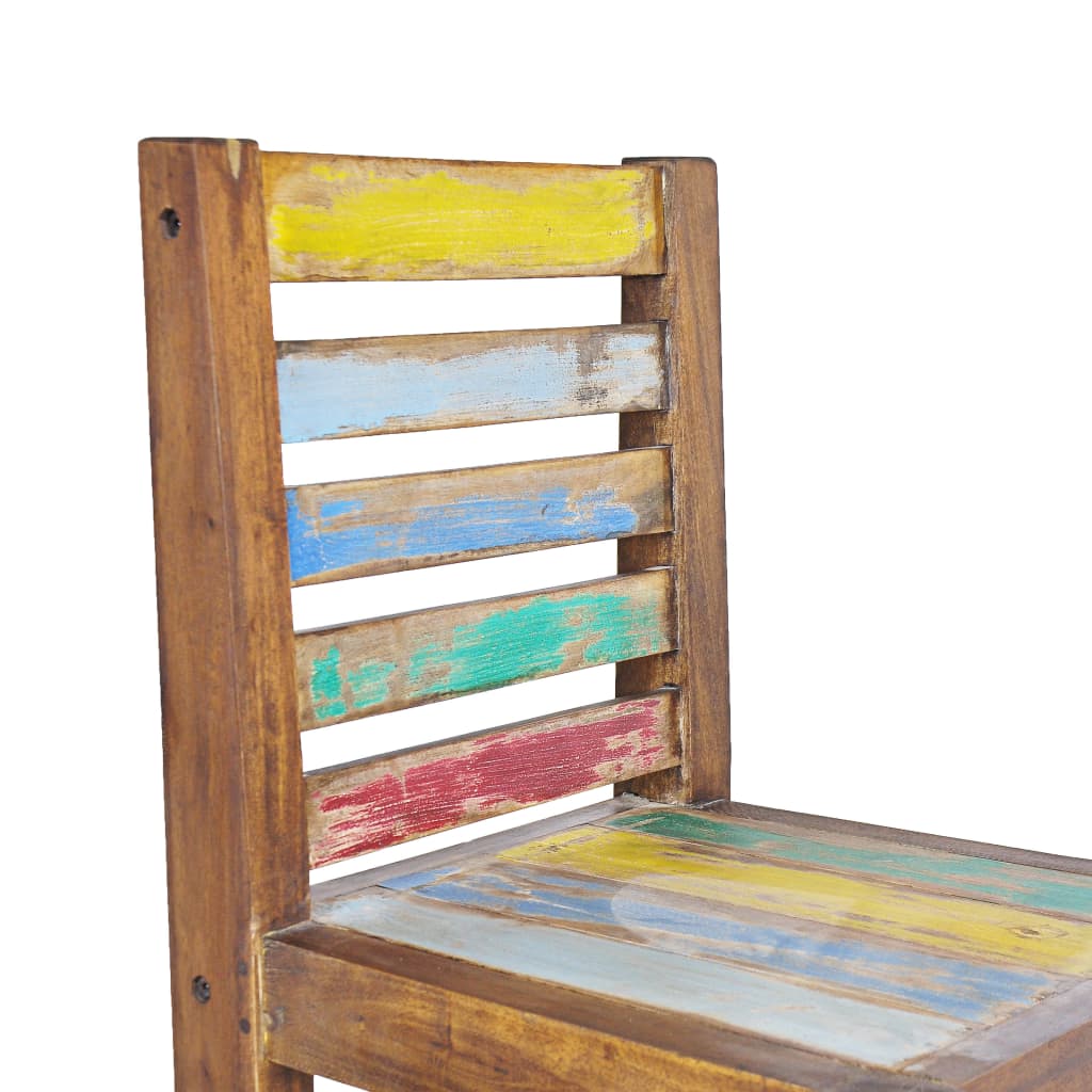 vidaXL Jídelní židle 6 ks masivní recyklované dřevo