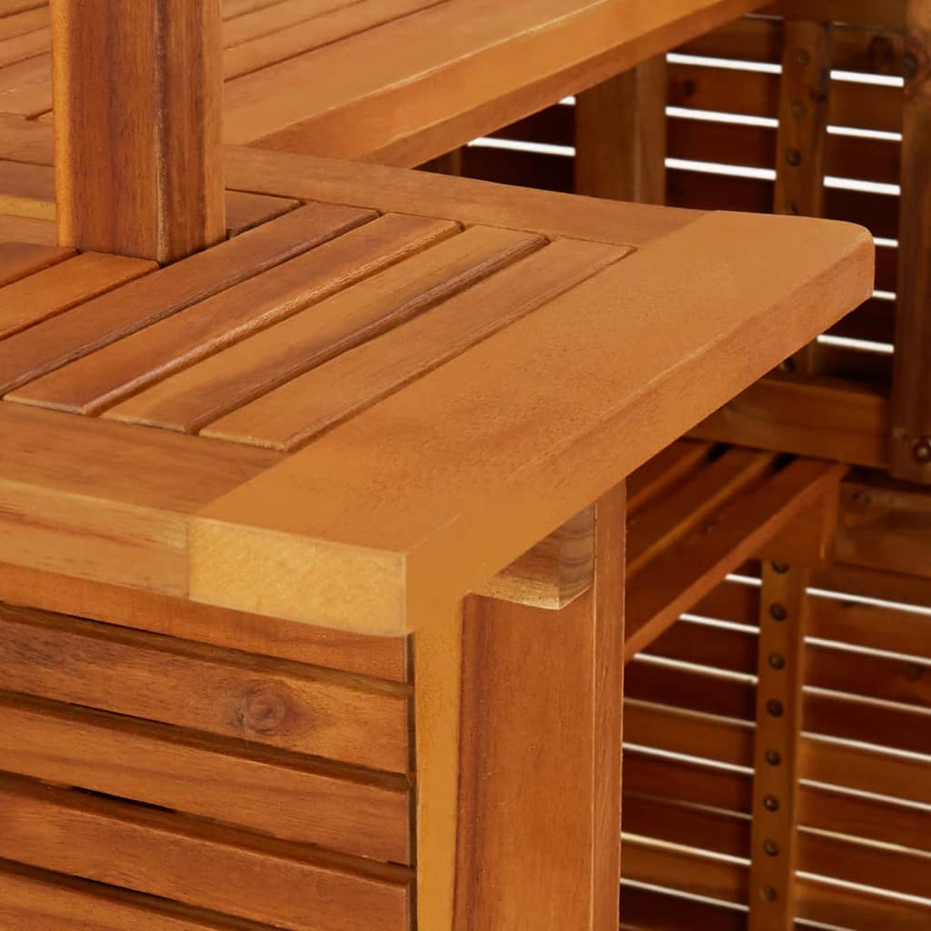 vidaXL 3dílný zahradní barový set masivní akáciové dřevo