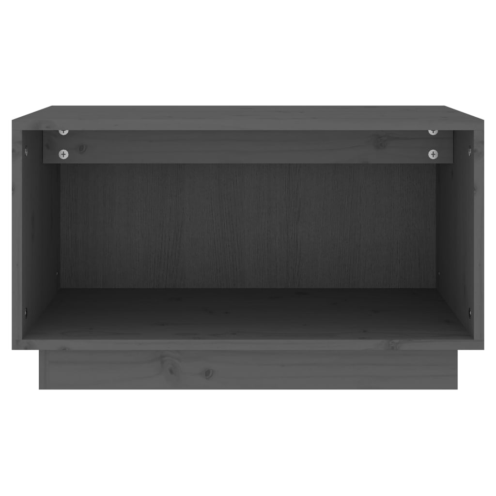vidaXL TV skříňka šedá 60 x 35 x 35 cm masivní borové dřevo