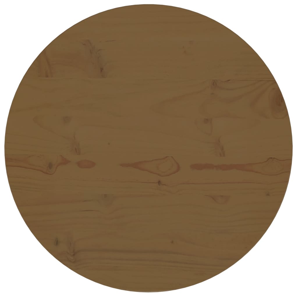 vidaXL Stolní deska hnědá Ø 50 x 2,5 cm masivní borové dřevo