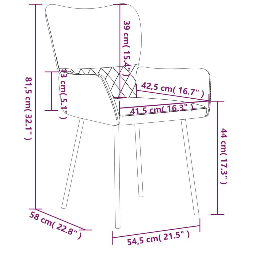 vidaXL Jídelní židle 2 ks černé textil a umělá kůže