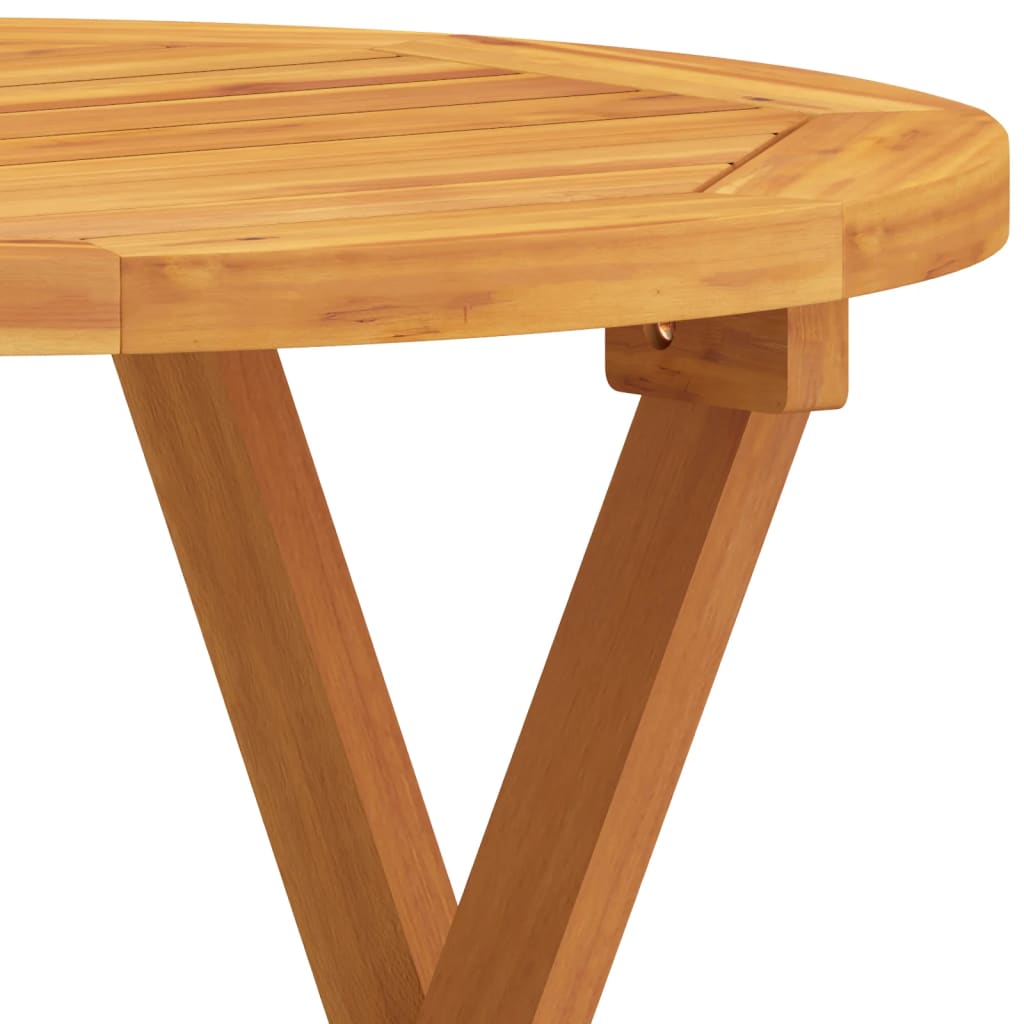 vidaXL Bistro stůl Ø 46 x 47 cm masivní akáciové dřevo