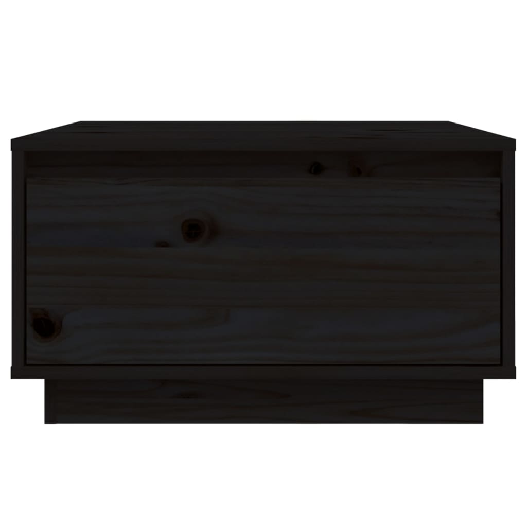 vidaXL Konferenční stolek černý 55 x 56 x 32 cm masivní borové dřevo