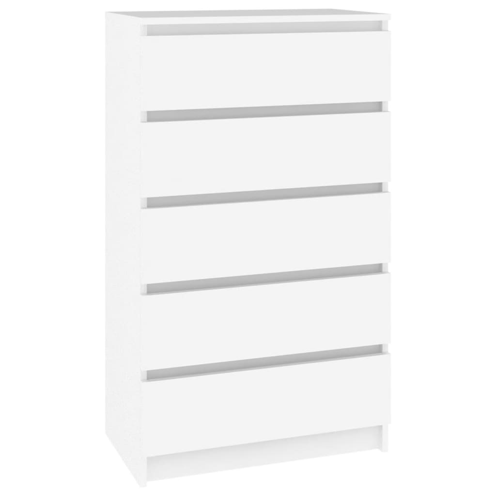 vidaXL Zásuvková skříňka bílá 60 x 36 x 103 cm kompozitní dřevo