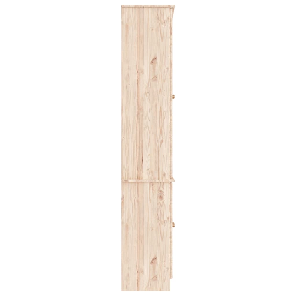 vidaXL Prosklená vitrína ALTA 77 x 35 x 186,5 cm masivní borové dřevo
