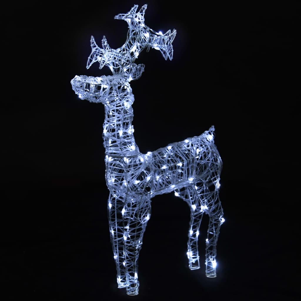 vidaXL Sob vánoční dekorace 90 LED diod 60 x 16 x 100 cm akryl