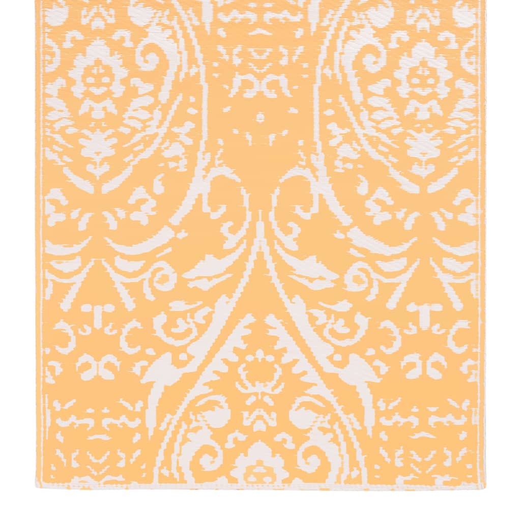vidaXL Venkovní koberec oranžový a bílý 120 x 180 cm PP