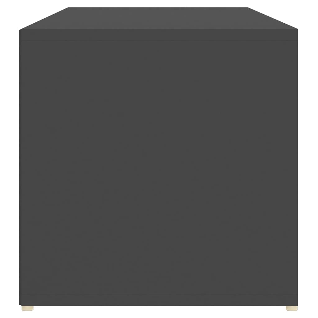 vidaXL Botníková lavice šedá 105 x 35 x 35 cm dřevotříska