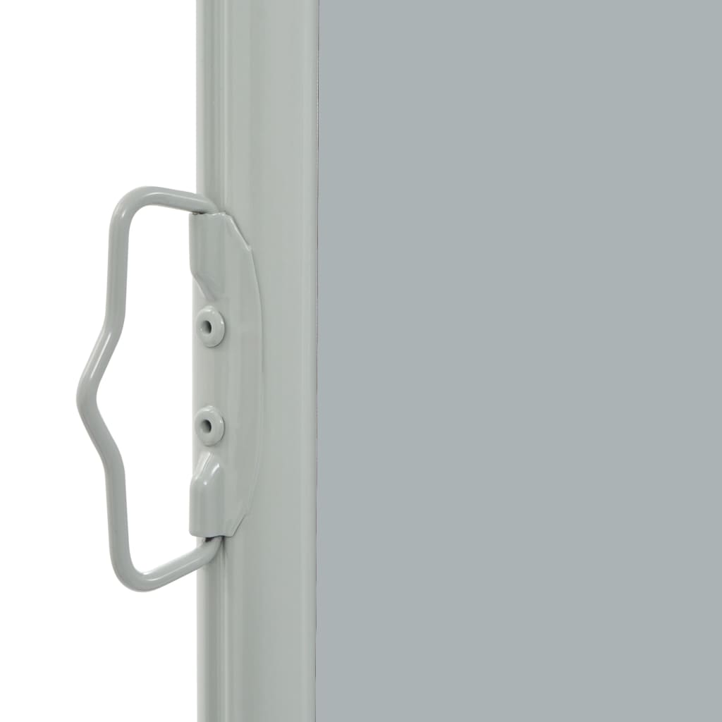 vidaXL Zatahovací boční markýza / zástěna na terasu 60 x 300 cm šedá