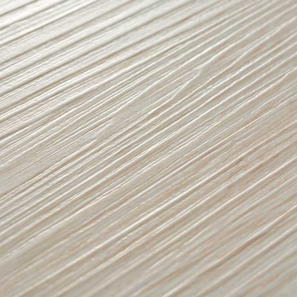 vidaXL Nesamolepicí PVC podlahová prkna 4,46 m² 3 mm dub klasický bílý