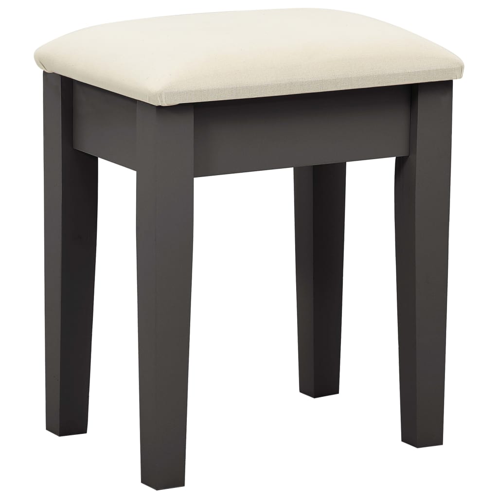 vidaXL Toaletní stolek se stoličkou šedý 65x36x128 cm pavlovnia MDF