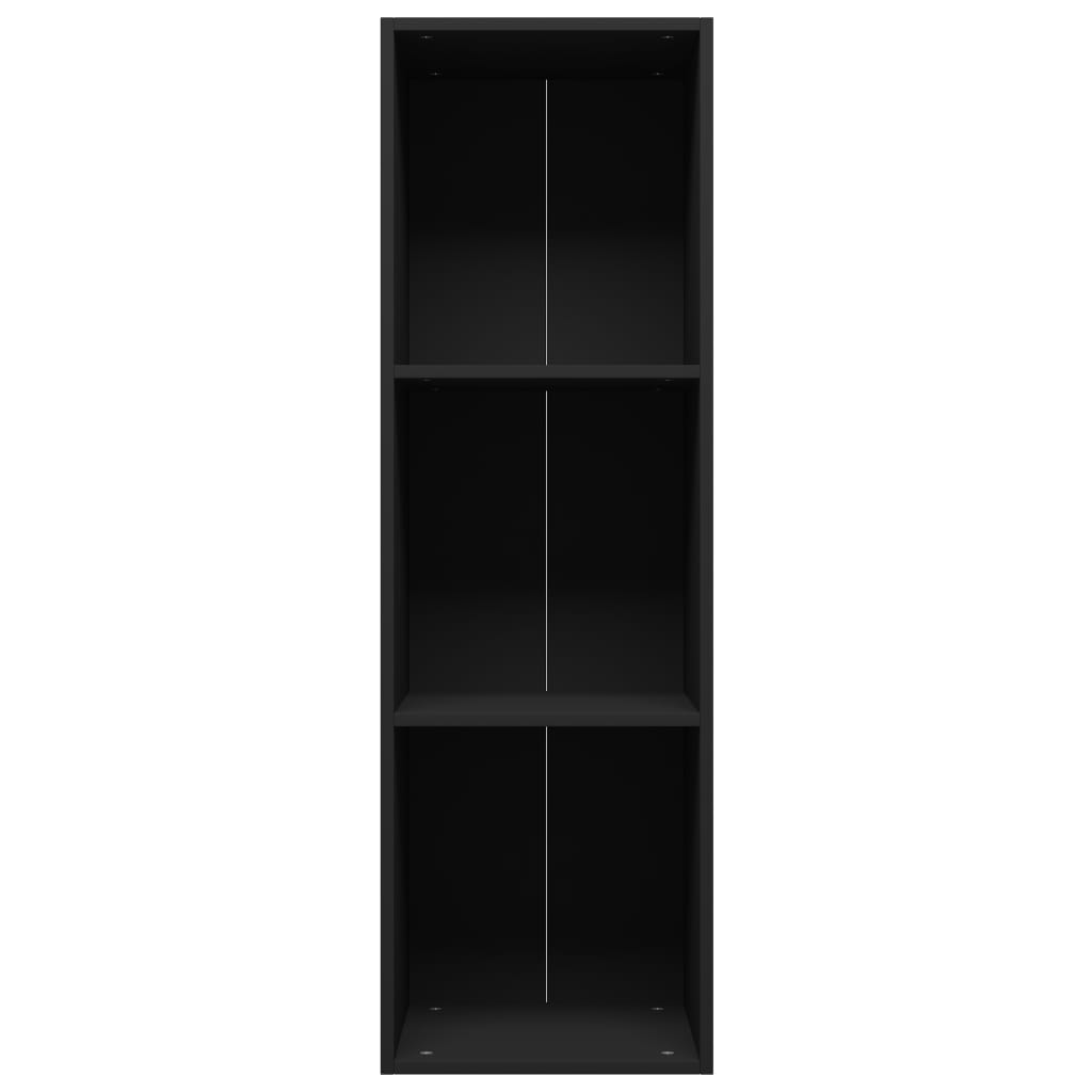 vidaXL Knihovna / TV skříňka černá 36 x 30 x 114 cm dřevotříska