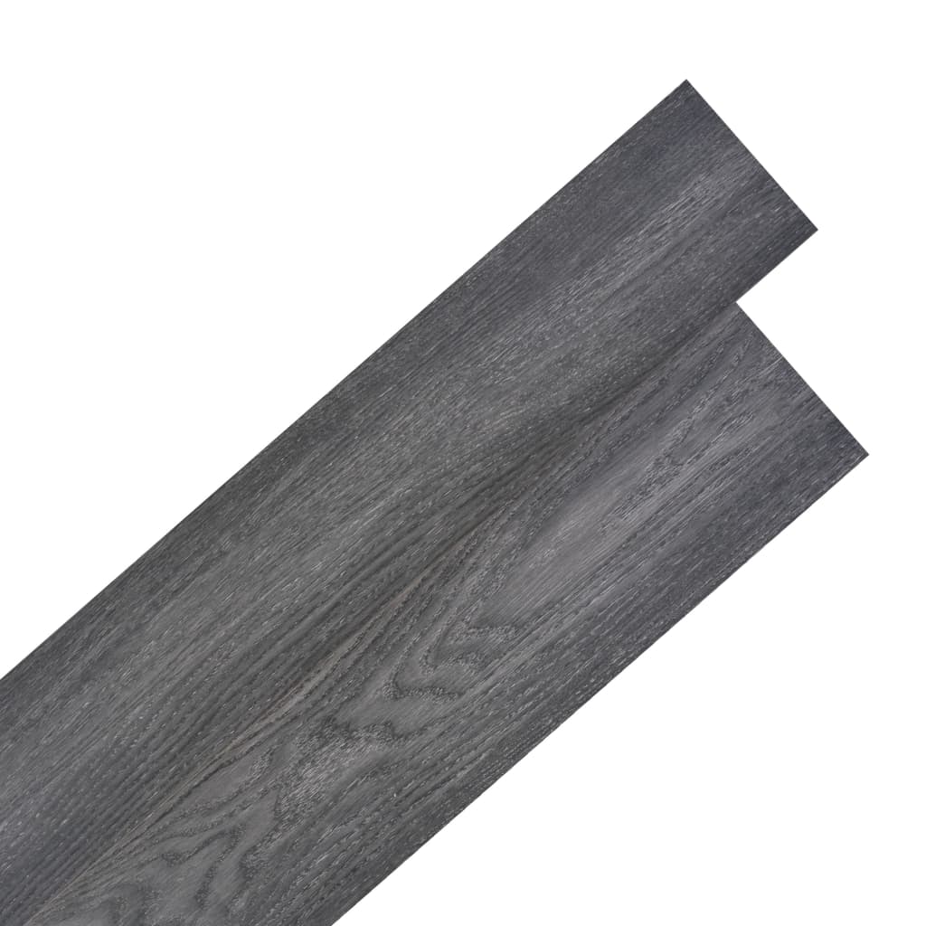 vidaXL Samolepící podlahová krytina PVC 5,21 m² 2 mm černá a bílá