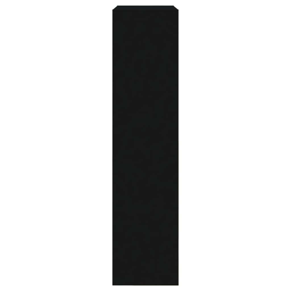 vidaXL Botník černý 60 x 21 x 87,5 cm kompozitní dřevo
