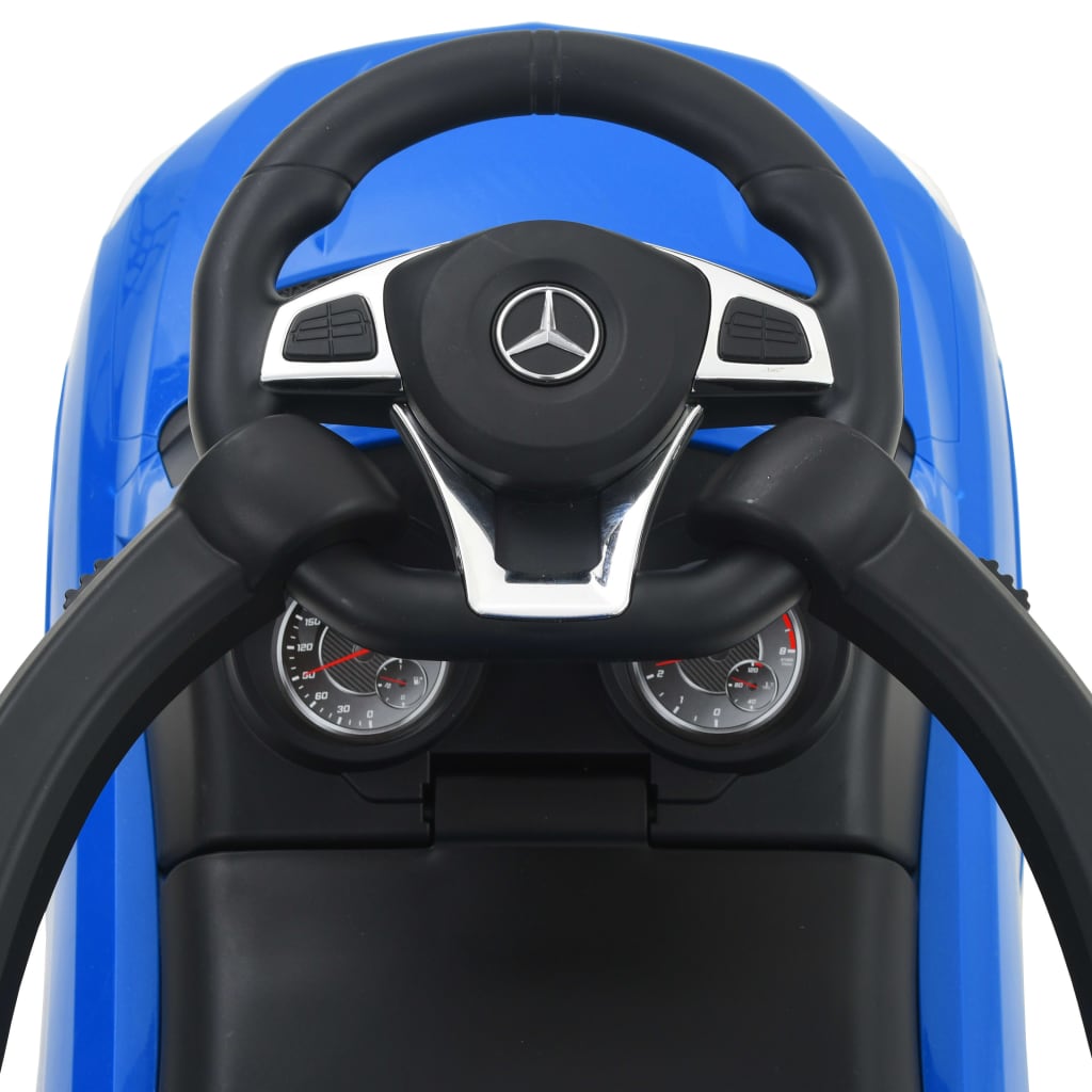 vidaXL Dětské autíčko s vodicí tyčí Mercedes Benz GLE63 modré