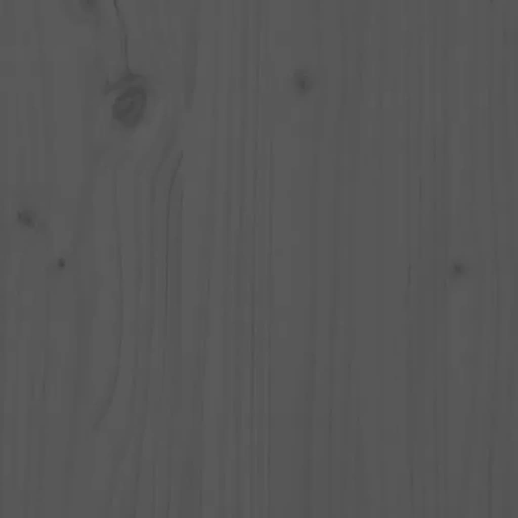 vidaXL Noční stolky 2 ks šedé 79,5 x 38 x 65,5 cm masivní borové dřevo