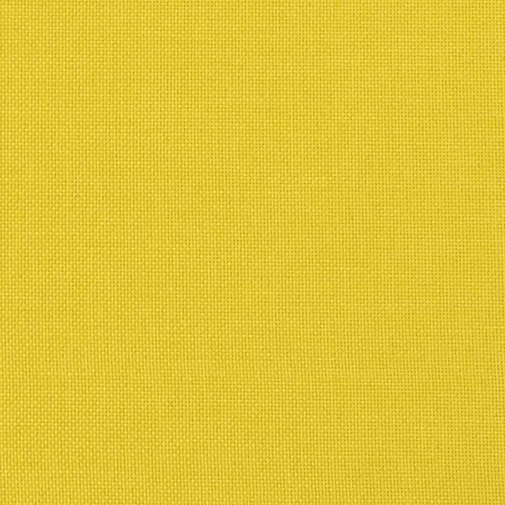 vidaXL 2místná pohovka světle žlutá 120 cm textil