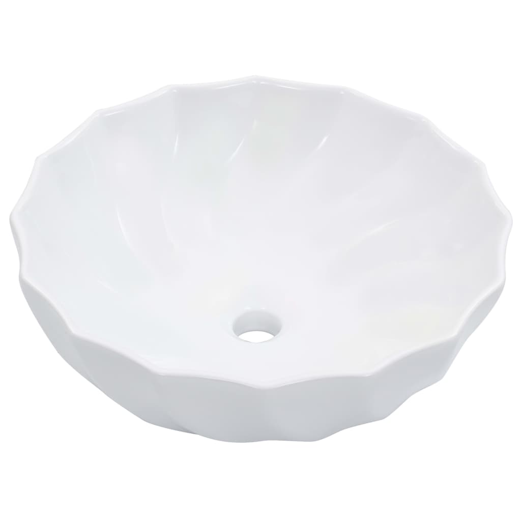 vidaXL Umyvadlo bílé 46 x 17 cm keramika