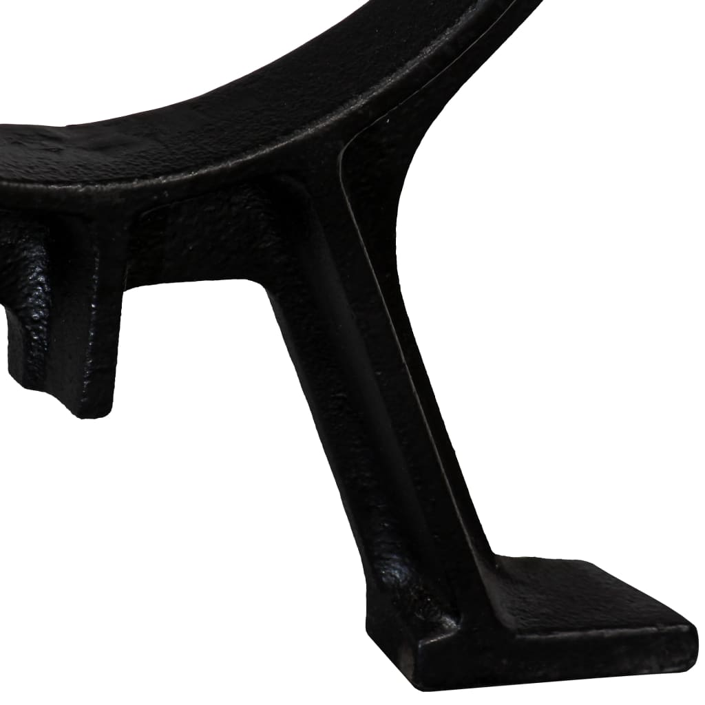 vidaXL Nohy k lavici ve tvaru písmene O 2 ks litinové